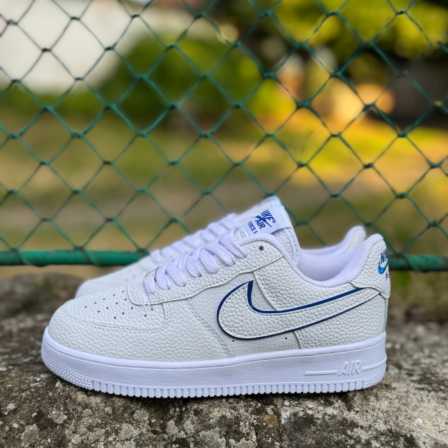 AF1 LINE Alb-Albastru