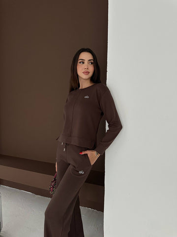 Trening Alo – Relaxed Fit – Maro Ciocolatiu