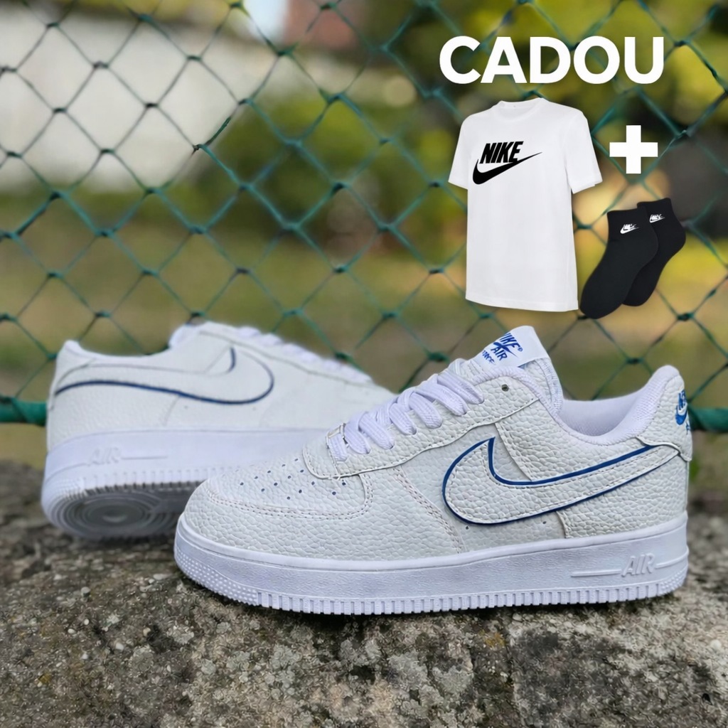 AF1 LINE Alb-Albastru