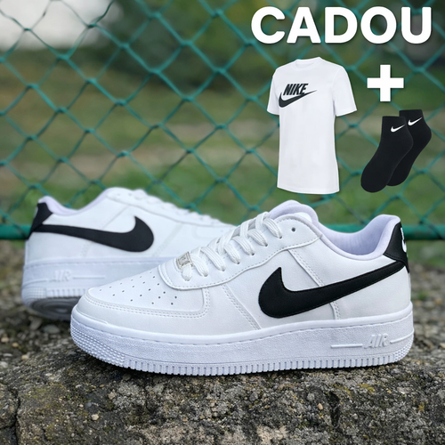 Air Force 1 Low Alb/Negru