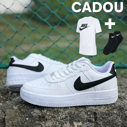 Air Force 1 Low Alb/Negru