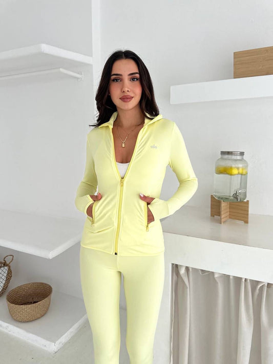 Trening Alo – Slim Fit – Galben Pastel