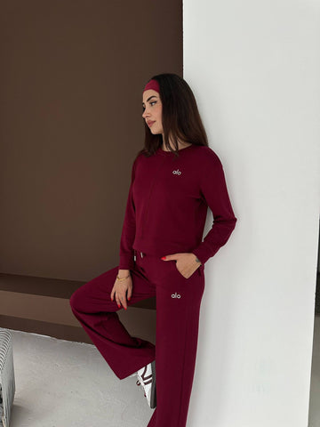 Trening Alo – Relaxed Fit – Bordo Vin