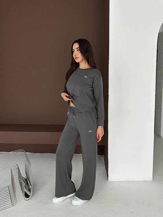 Trening Alo – Relaxed Fit – Gri Antracit