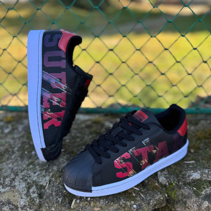 SUPERSTAR Negru-Rosu