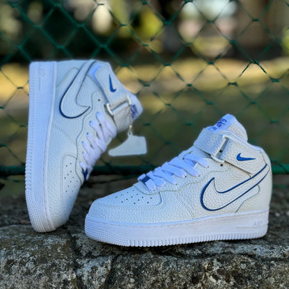 AF1 LINE Fly High Alb-Albastru