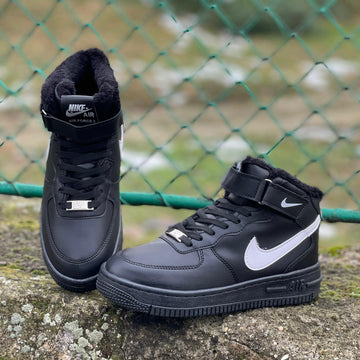 AF1 TM High Negru-Alb Imblanit