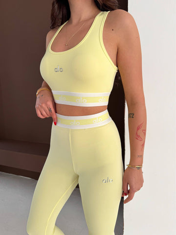 Set Sport Alo – Slim Fit – Galben Pastel