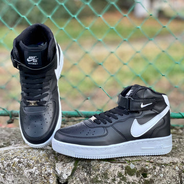 AF1 High Negru-Alb